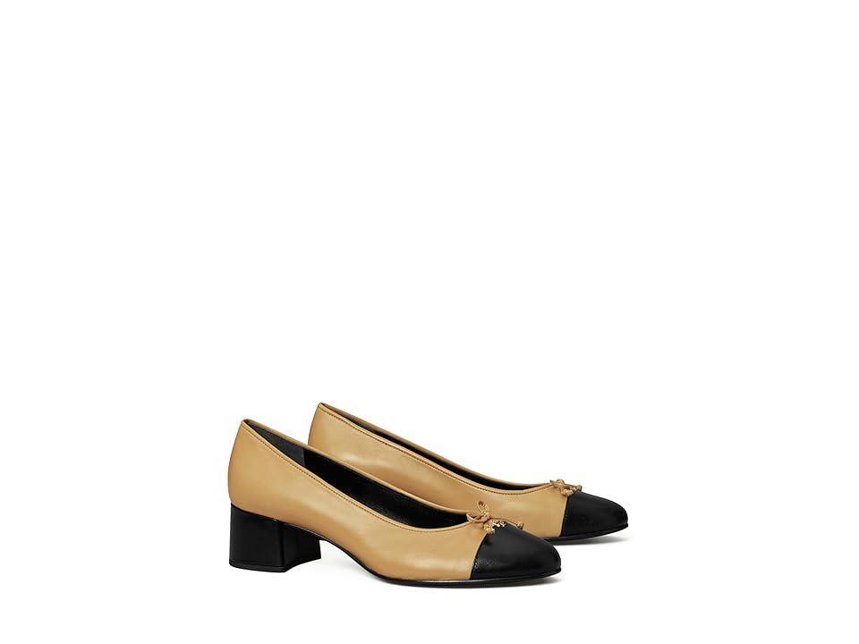 Bicolor Cap-Toe Ballerina Pumps Product Image