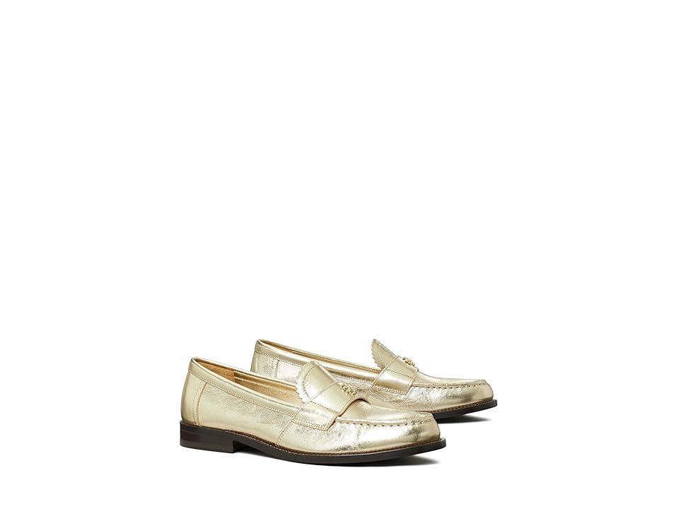 Womens Classic Metallic Leather Loafers Product Image