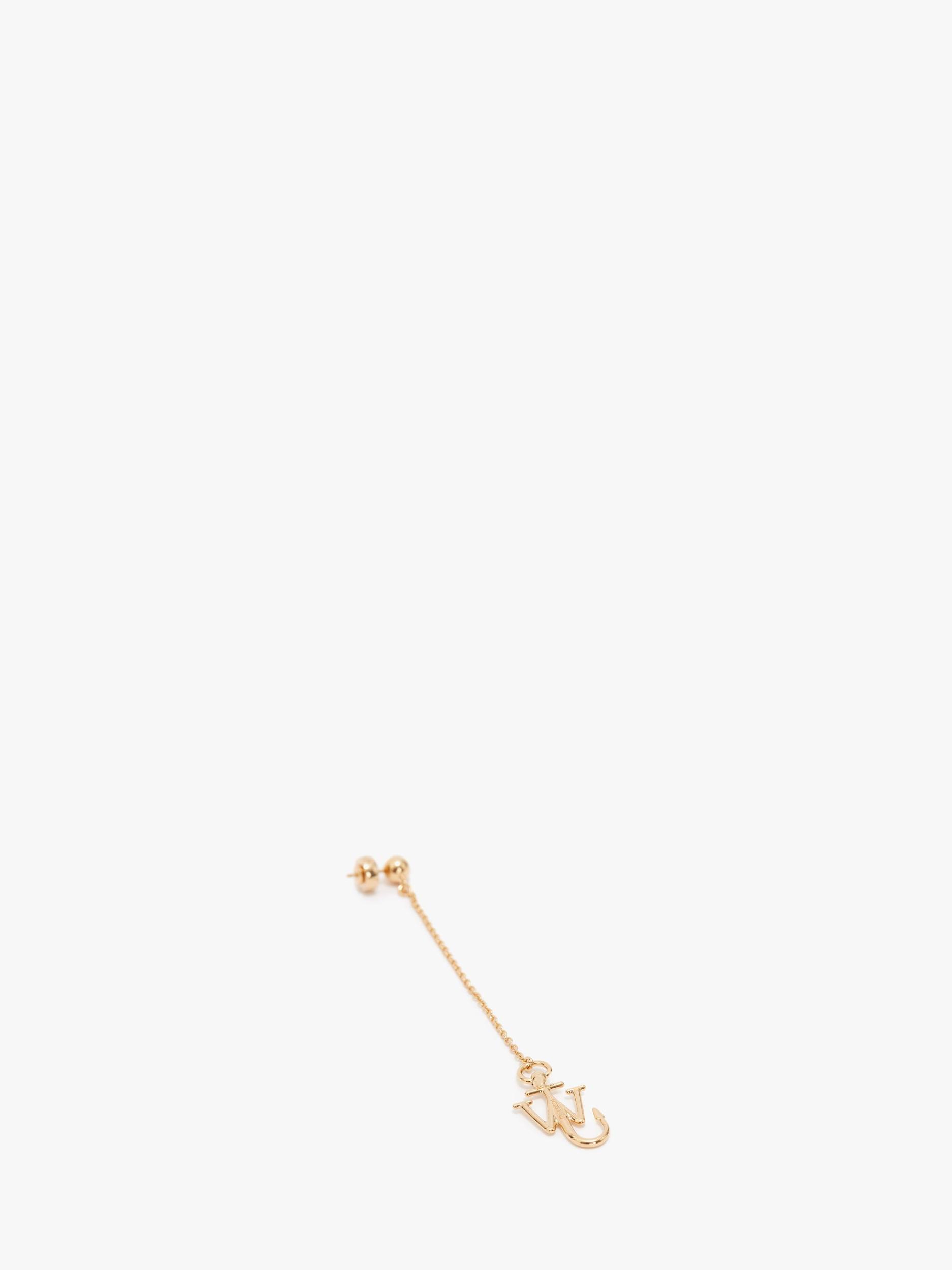 ASYMMETRIC DROP CHAIN ANCHOR EARRINGS Product Image