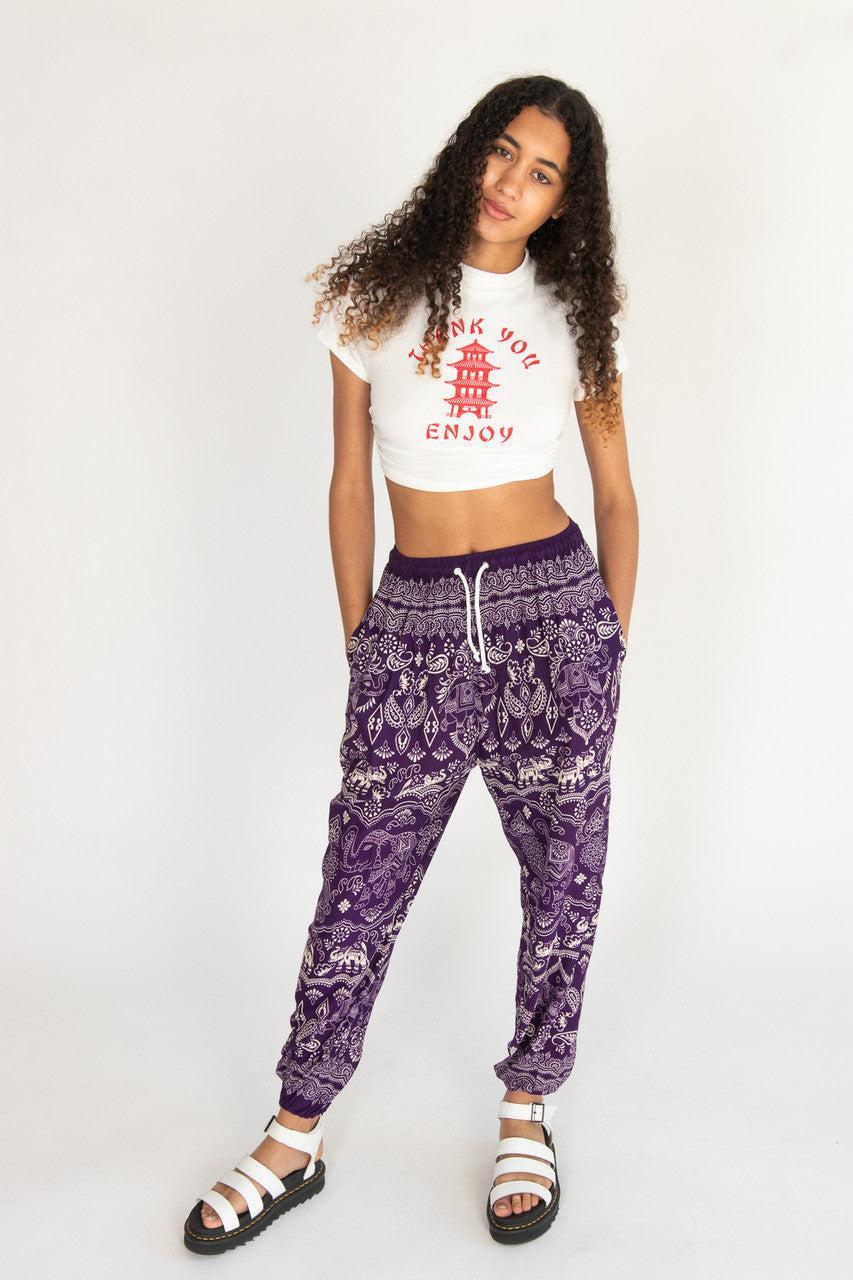 Elephant Drawstring Pants Product Image