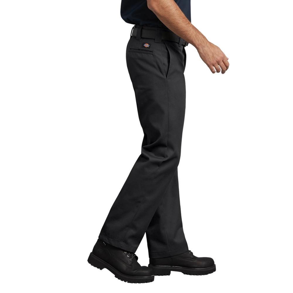 Dickies Mens Slim Straight Fit Twill Work Pants - Black 32x32: Polyester Cotton Blend, Regular Rise, Machine Washable Product Image