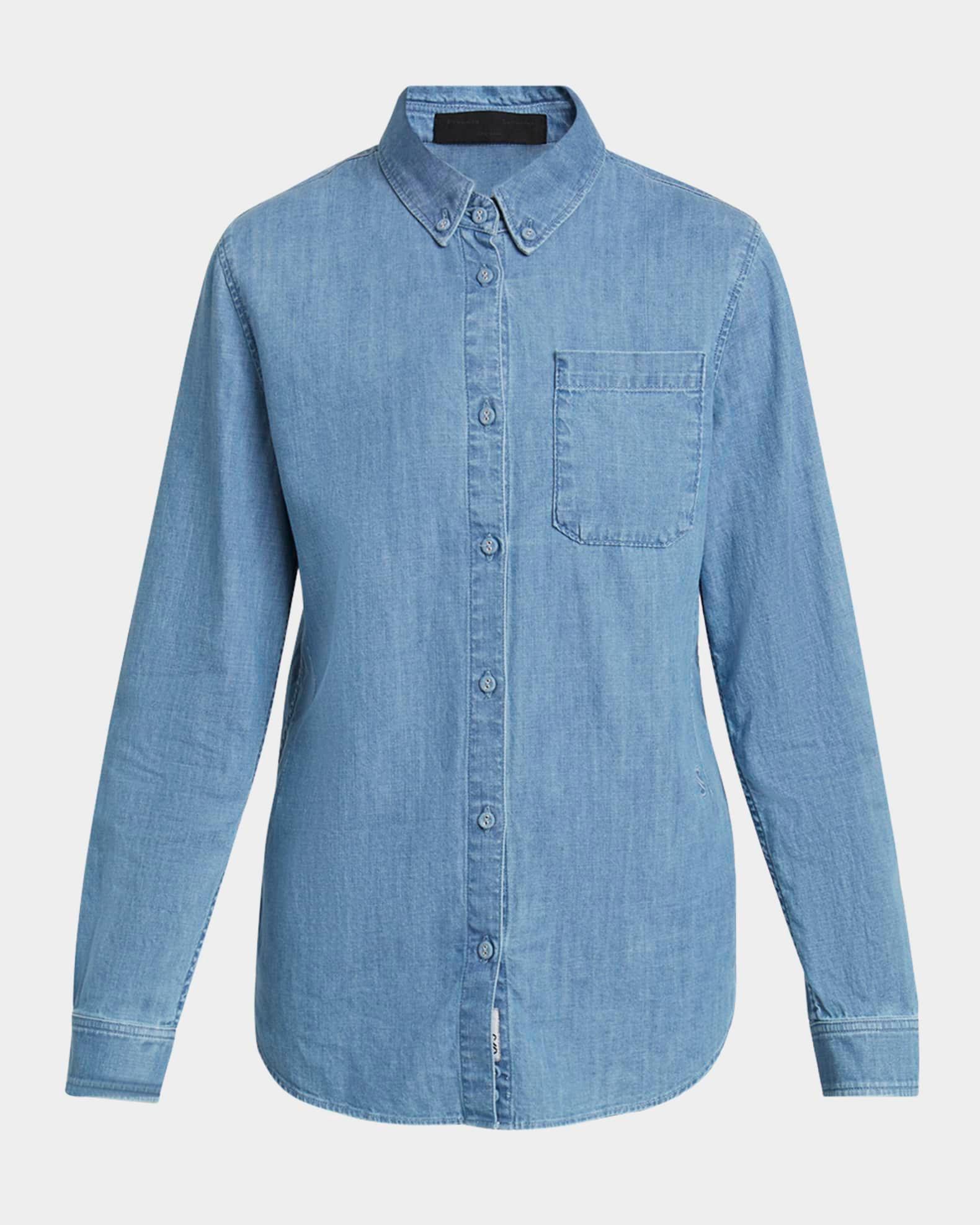 Francis Denim Top Product Image