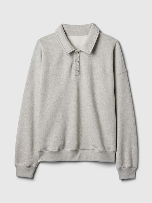 VintageSoft Polo Sweatshirt Product Image