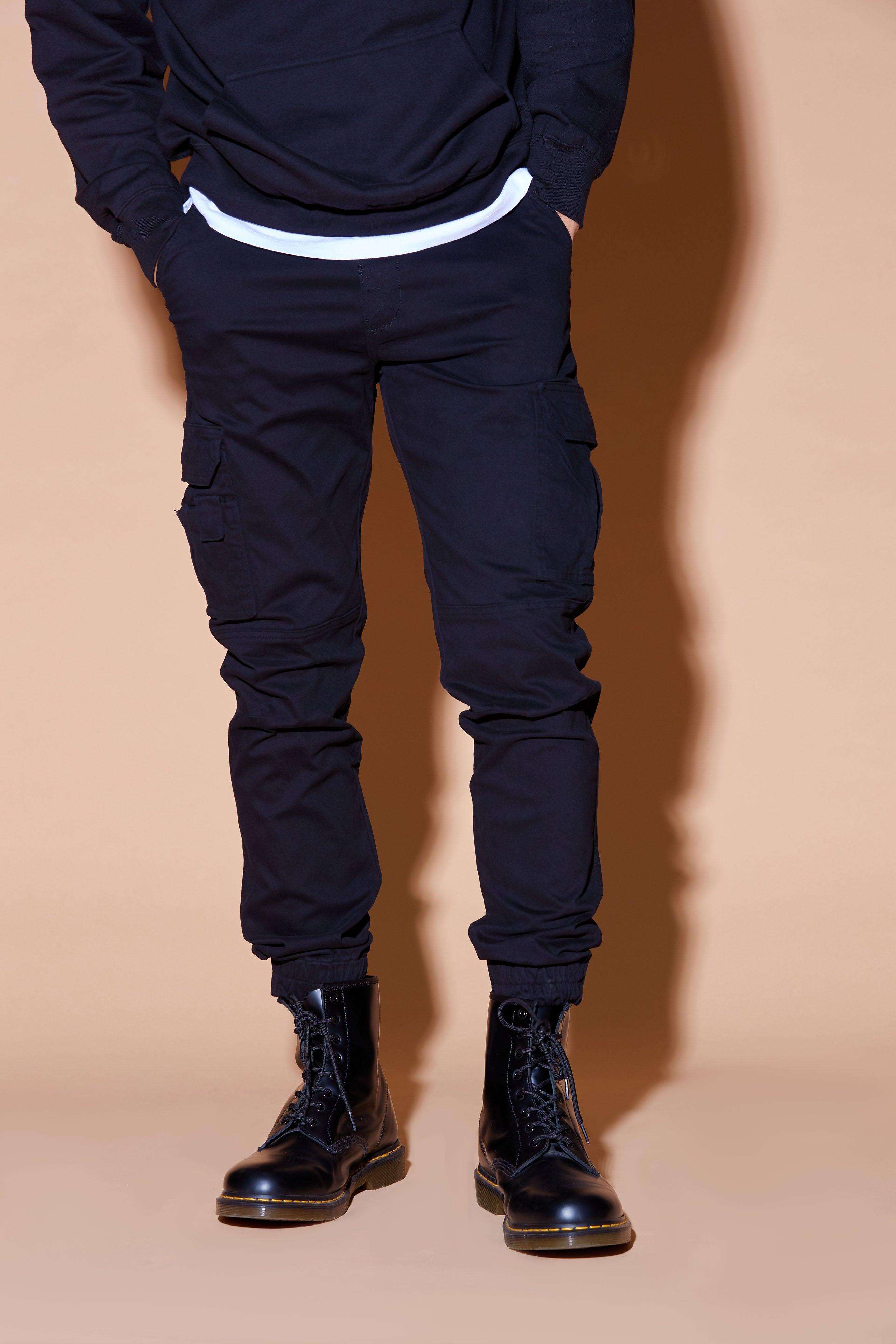 Kryptonite Slim Cargo Pants - Black Product Image