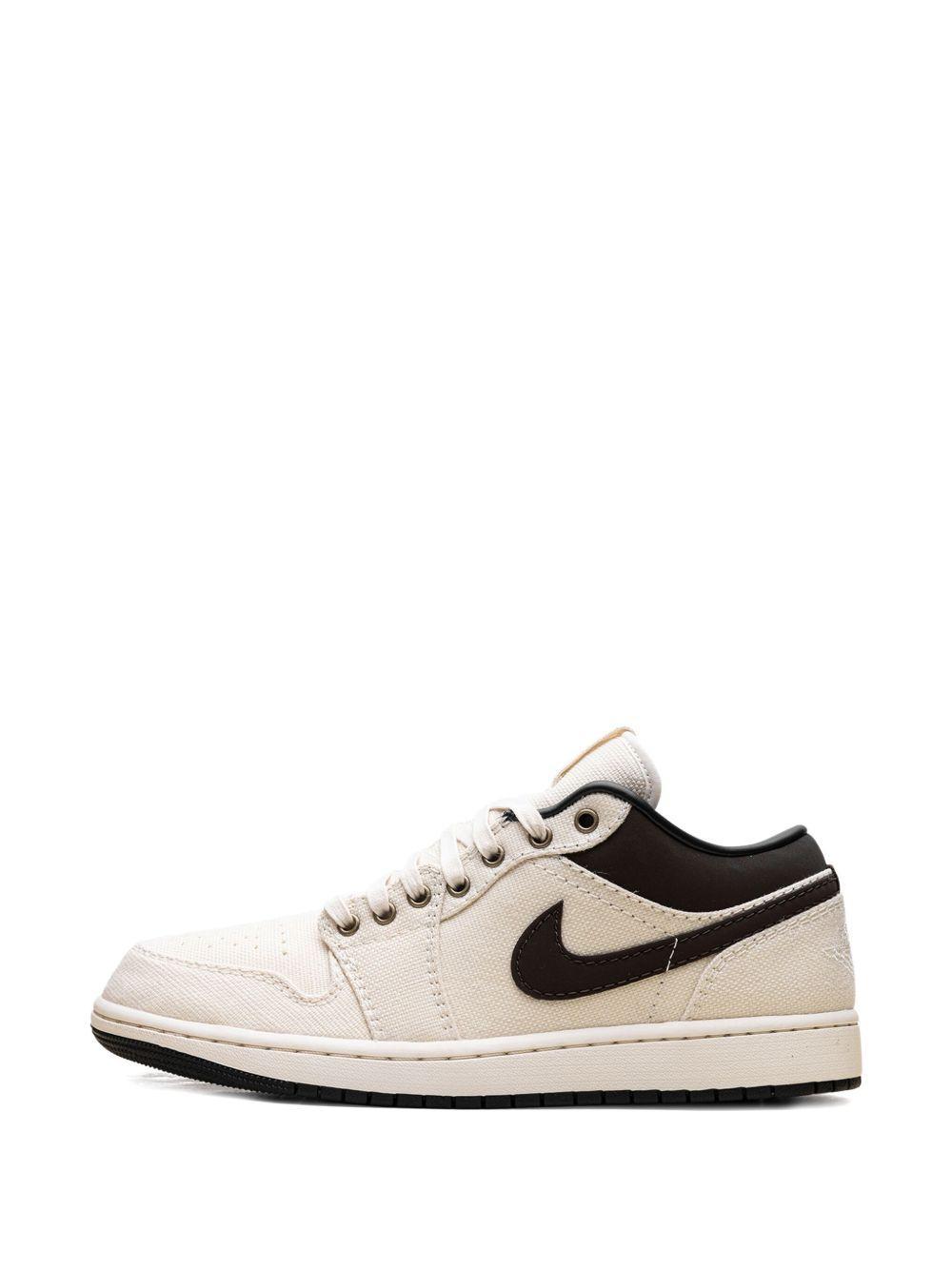 Air Jordan 1 Low Premium "Pale Ivory/Baroque Brown" sneakers Product Image