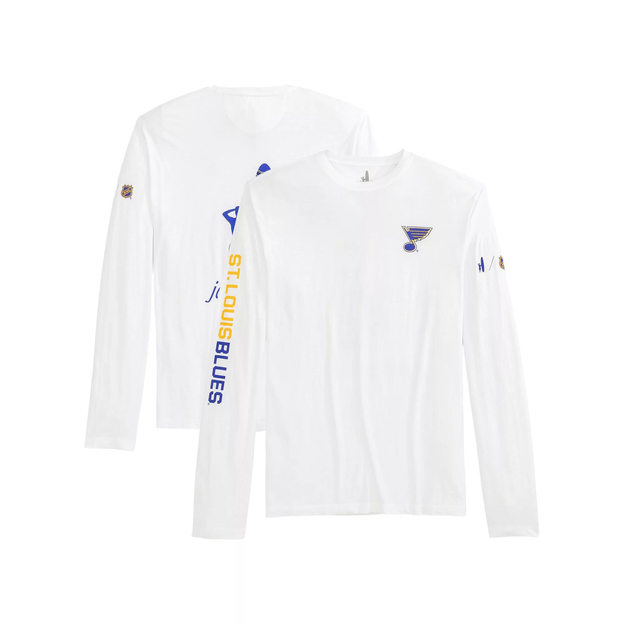 Men's johnnie-O White St. Louis Blues Adam Long Sleeve T-Shirt, Size: Large Product Image