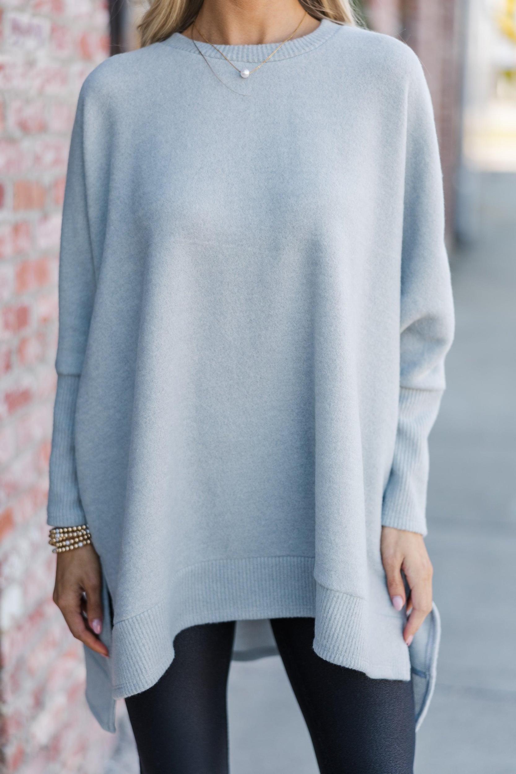 Always Fun Heather Gray Tunic Female Product Image