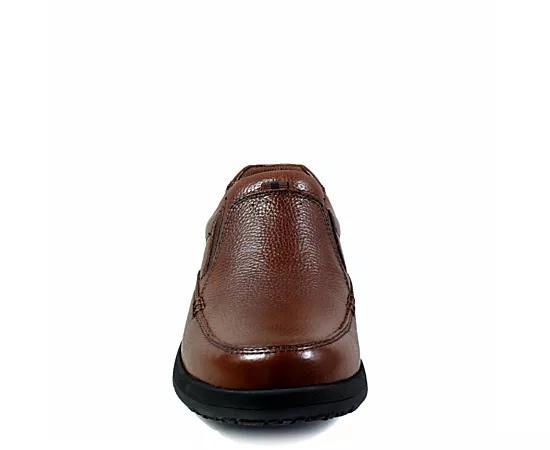 Nunn Bush® Cam Men's Moc Toe Casual Slip-On Shoes, Size: 14 Wide, Red Tumble Product Image