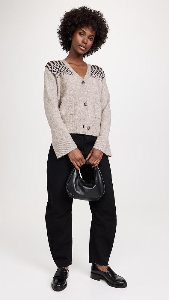 LNA Raina Fair Isle Cardigan | Shopbop Product Image