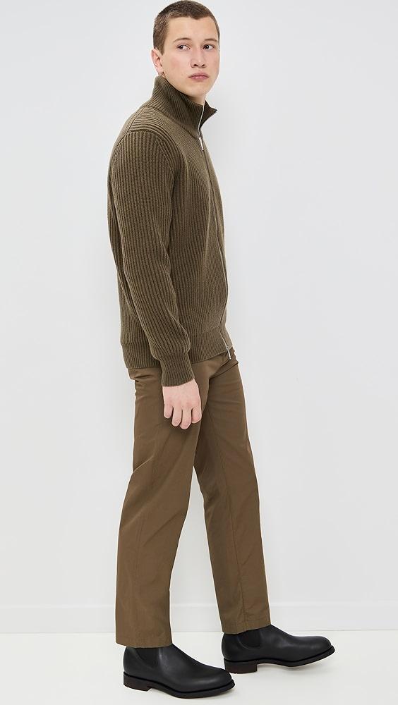 Club Monaco Stitch Full Zip Cardigan | Shopbop Product Image