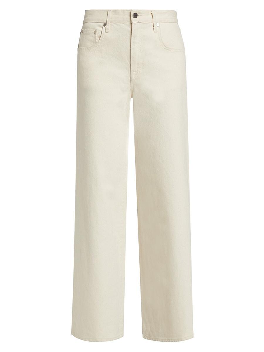 Womens Tiny Dancer Stretch-Cotton Wide-Leg Jeans Product Image
