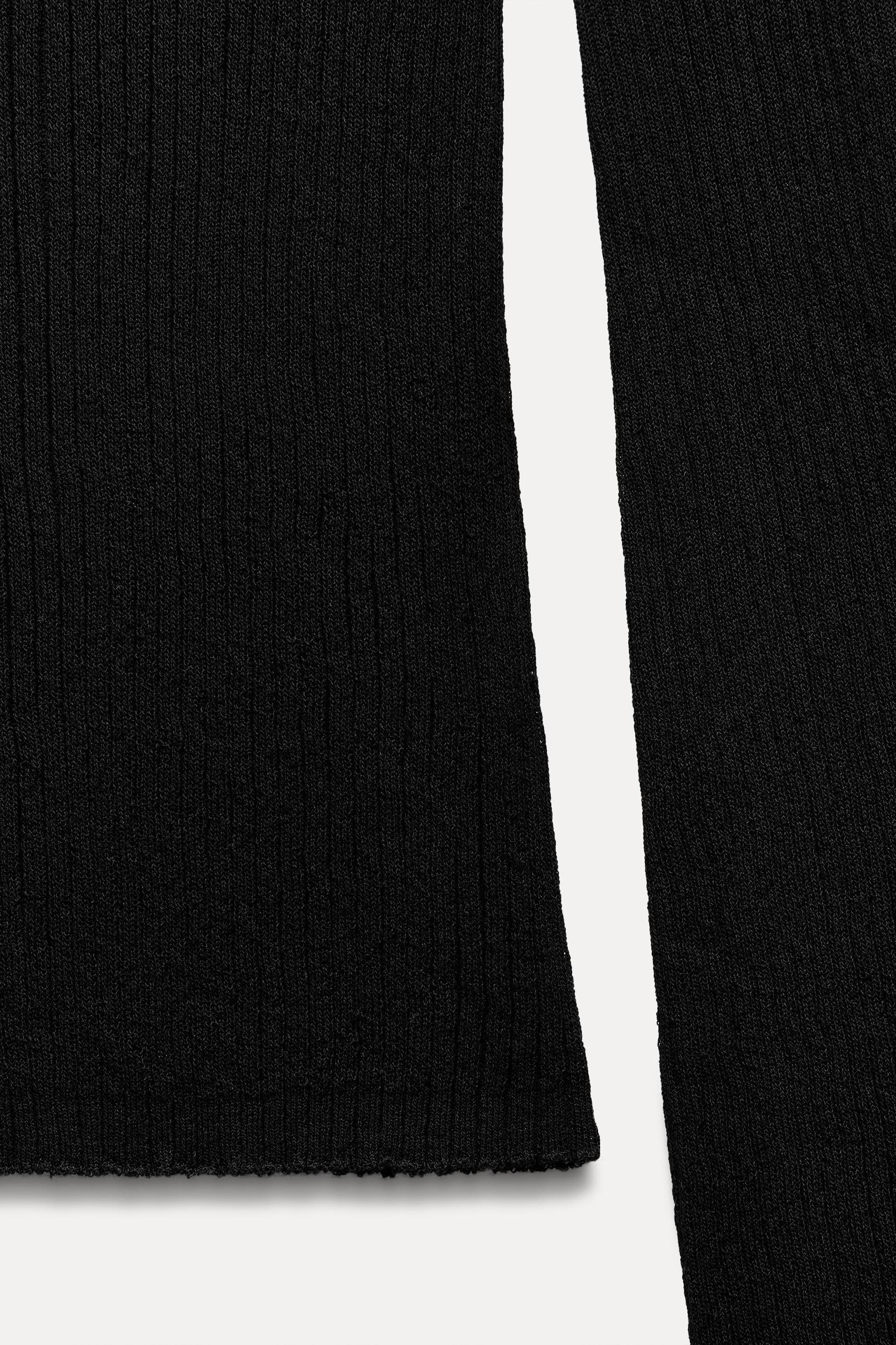 RIBBED FINE KNIT SWEATER Product Image