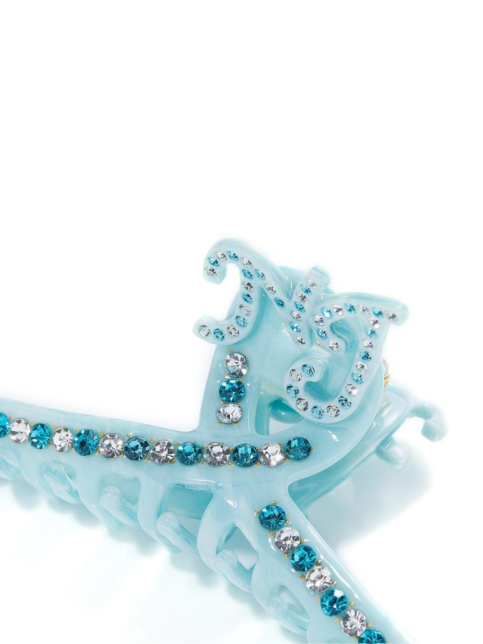 Adriana Crystal Claw Clip (Blue) Product Image