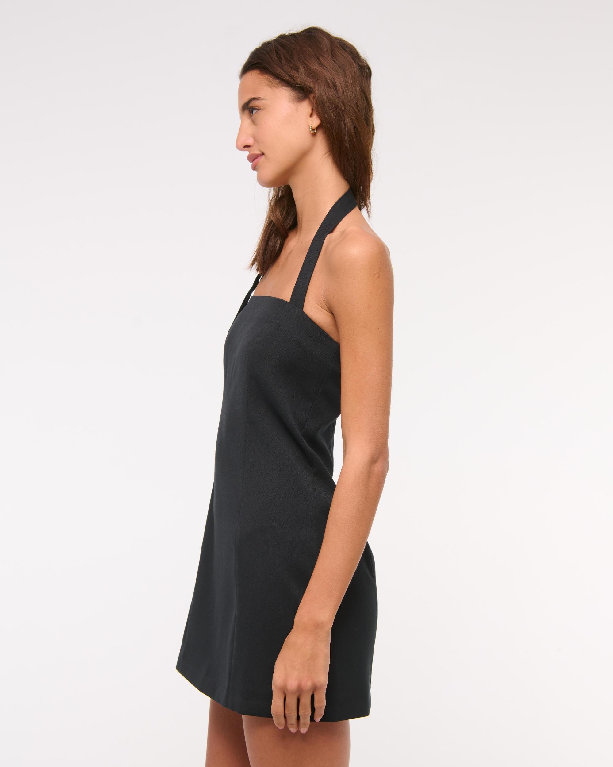 Halter Tailored Mini Dress Product Image