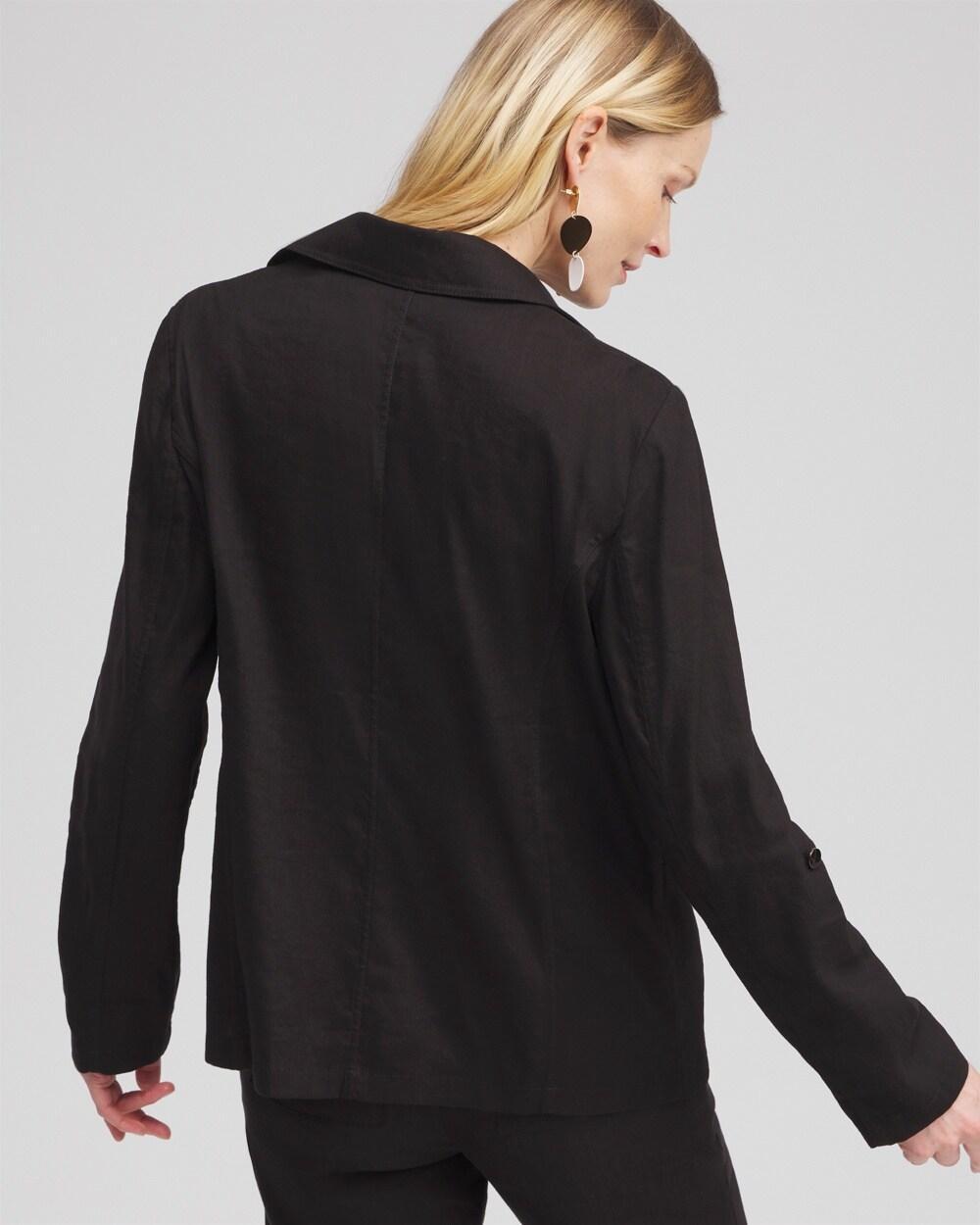 Linen Blend Stretch Blazer Product Image