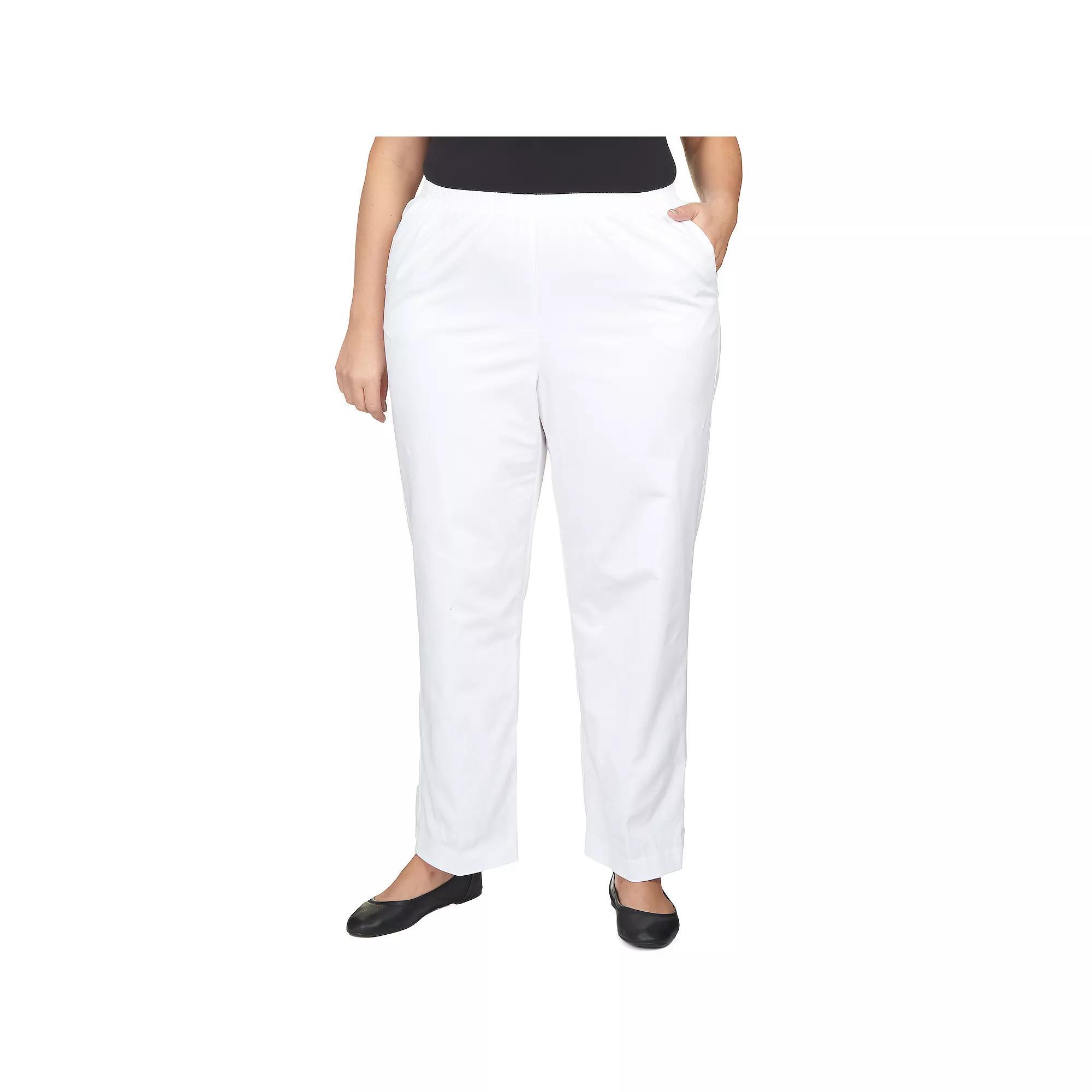 Plus Size Alfred Dunner Pants, Women's, Size: 16 W, Black Product Image