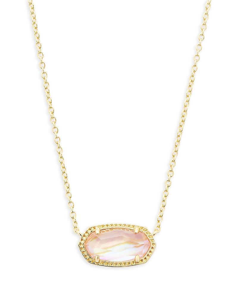 Elisa Gold Pendant Necklace in Peridot Illusion Product Image