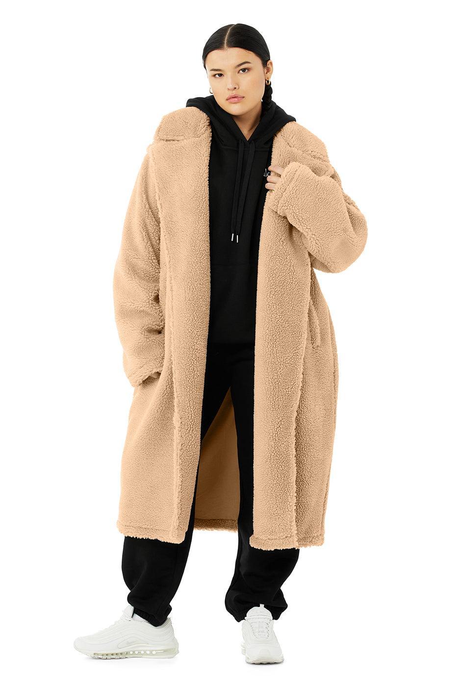 Oversized Sherpa Trench - Camel Product Image