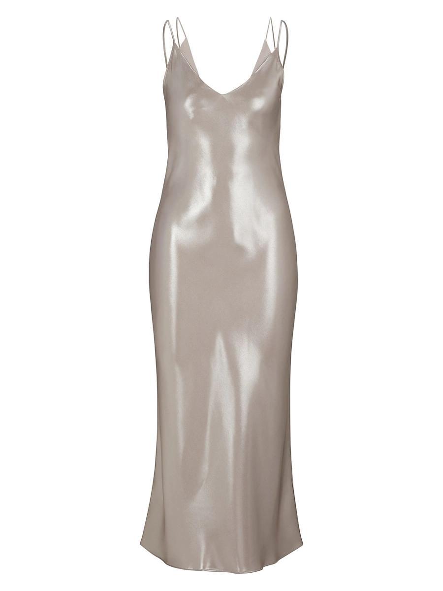 Womens Evening Dress in Liquid Soft Fabric Product Image