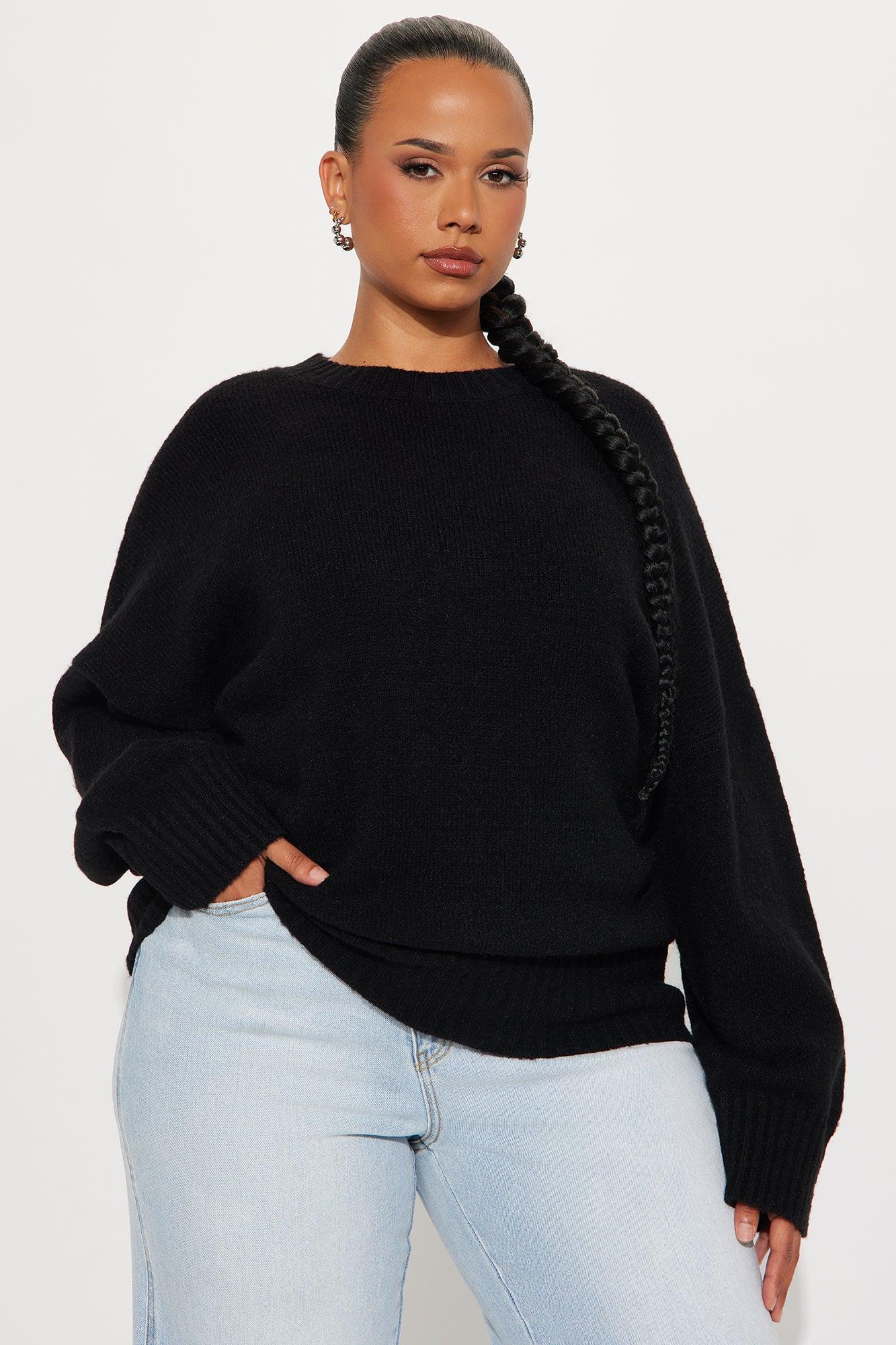 On Wednesdays Pullover Sweater - Black Product Image