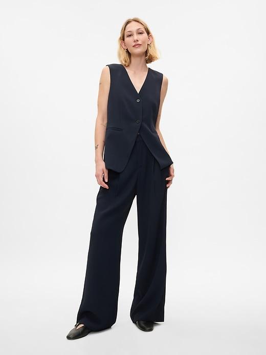 Longline Twill Vest Product Image