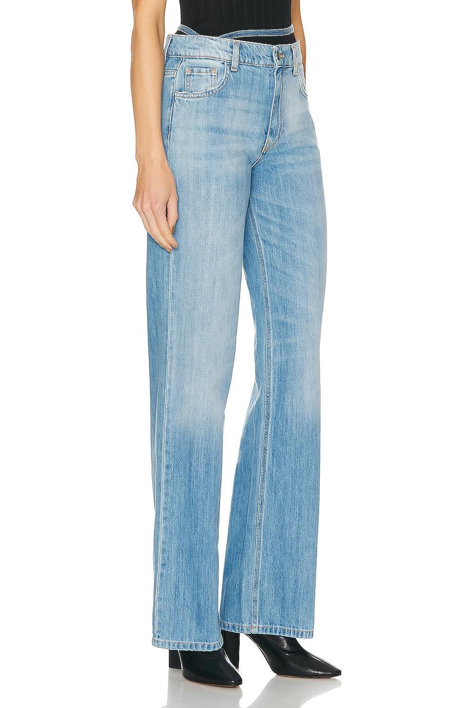 Nensi Dojaka Boyfriend Wide Leg in Blue Product Image