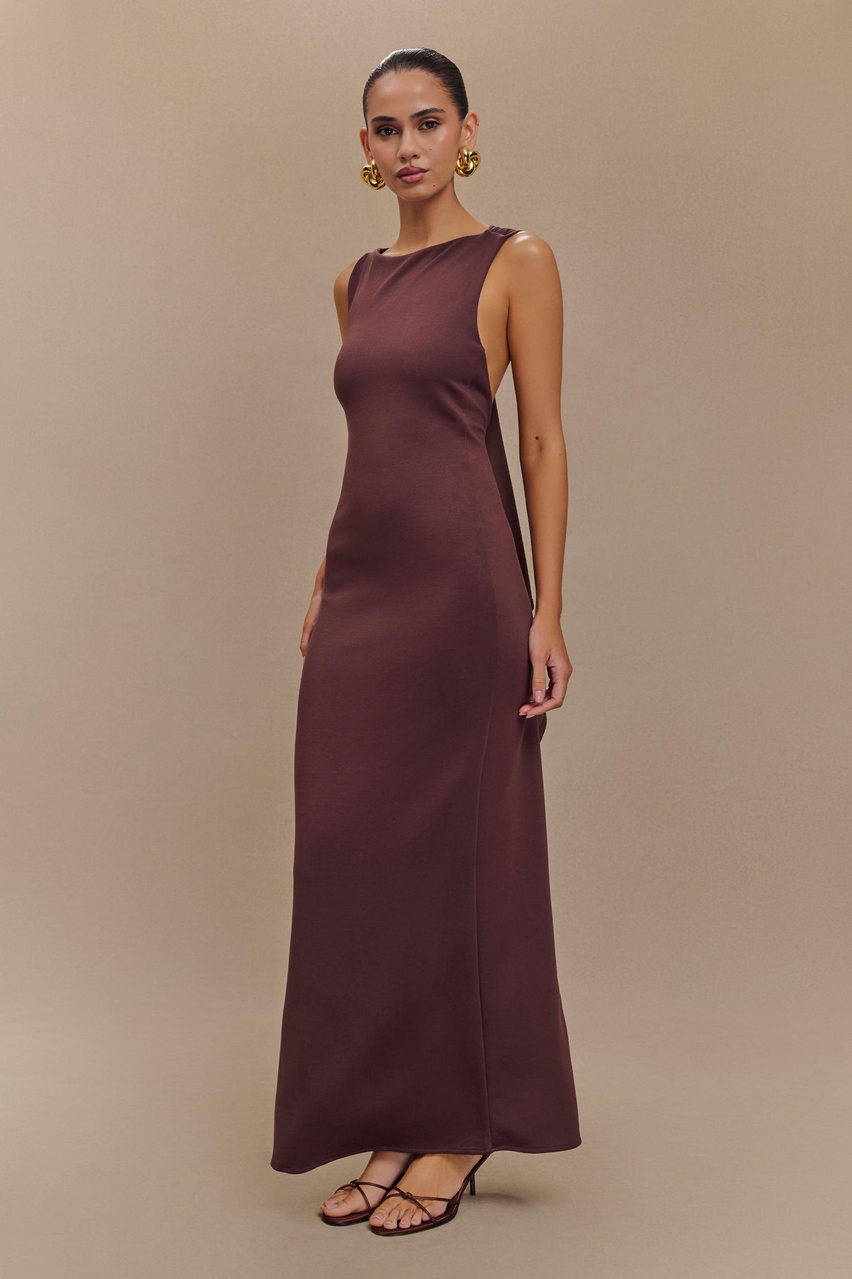 Elliot High Neck Sleeveless Maxi Dress - Black Product Image