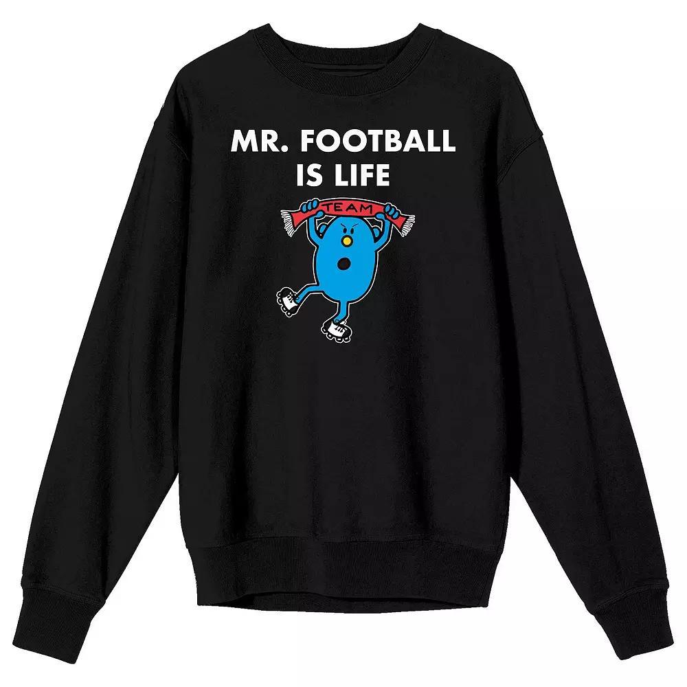 Mens Mr. Men And Little Miss Meme Mr. Football is Life Long Sleeve Graphic Tee Product Image