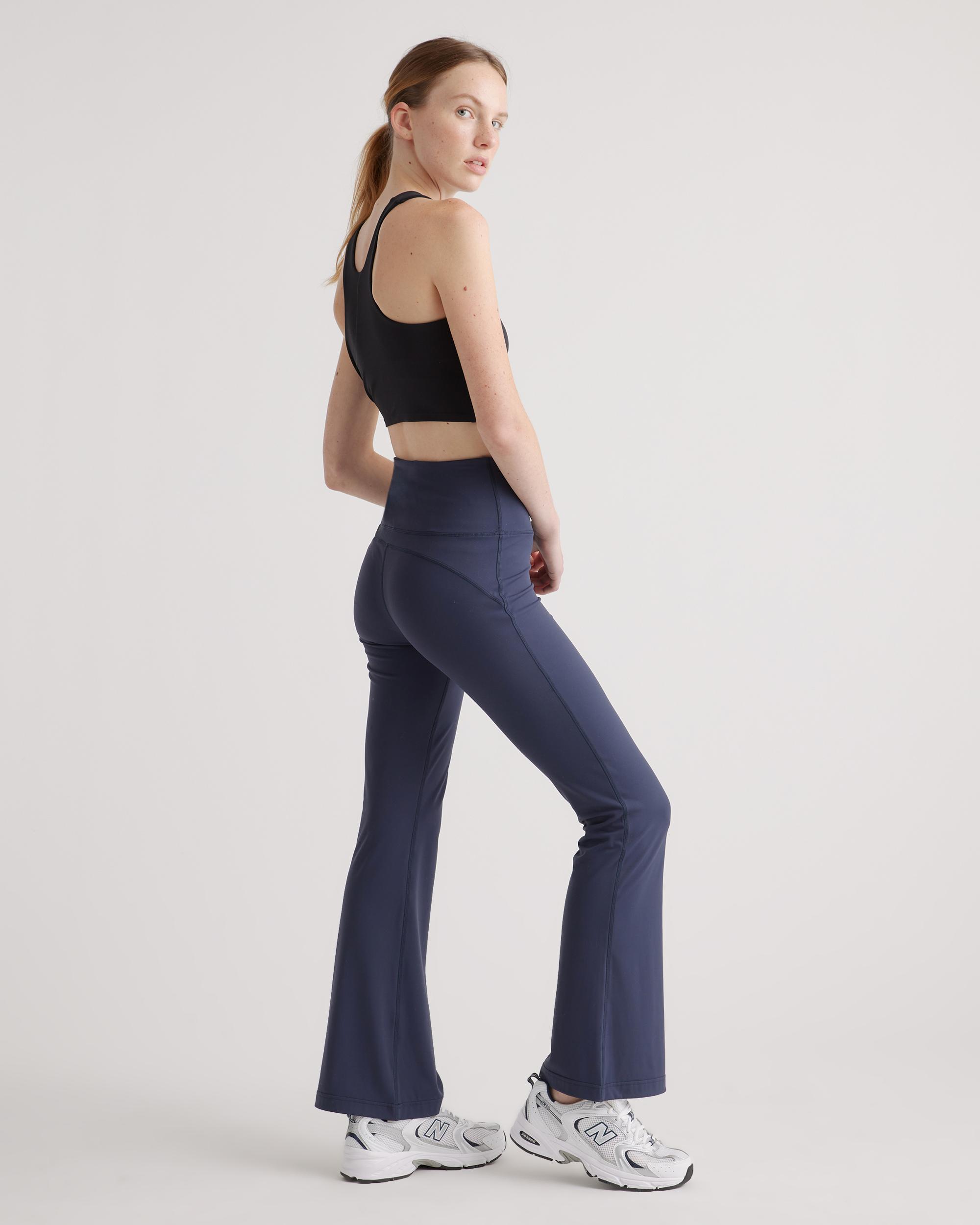 Quince | Women's Ultra-Form High-Rise Flared Pants Size XL, Nylon/Spandex Product Image