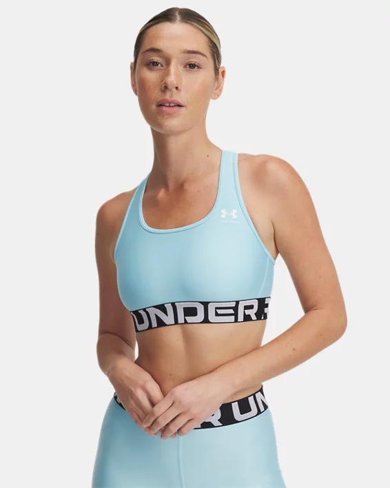 HeatGear Armour Mid Branded Womens Sports Bra Product Image