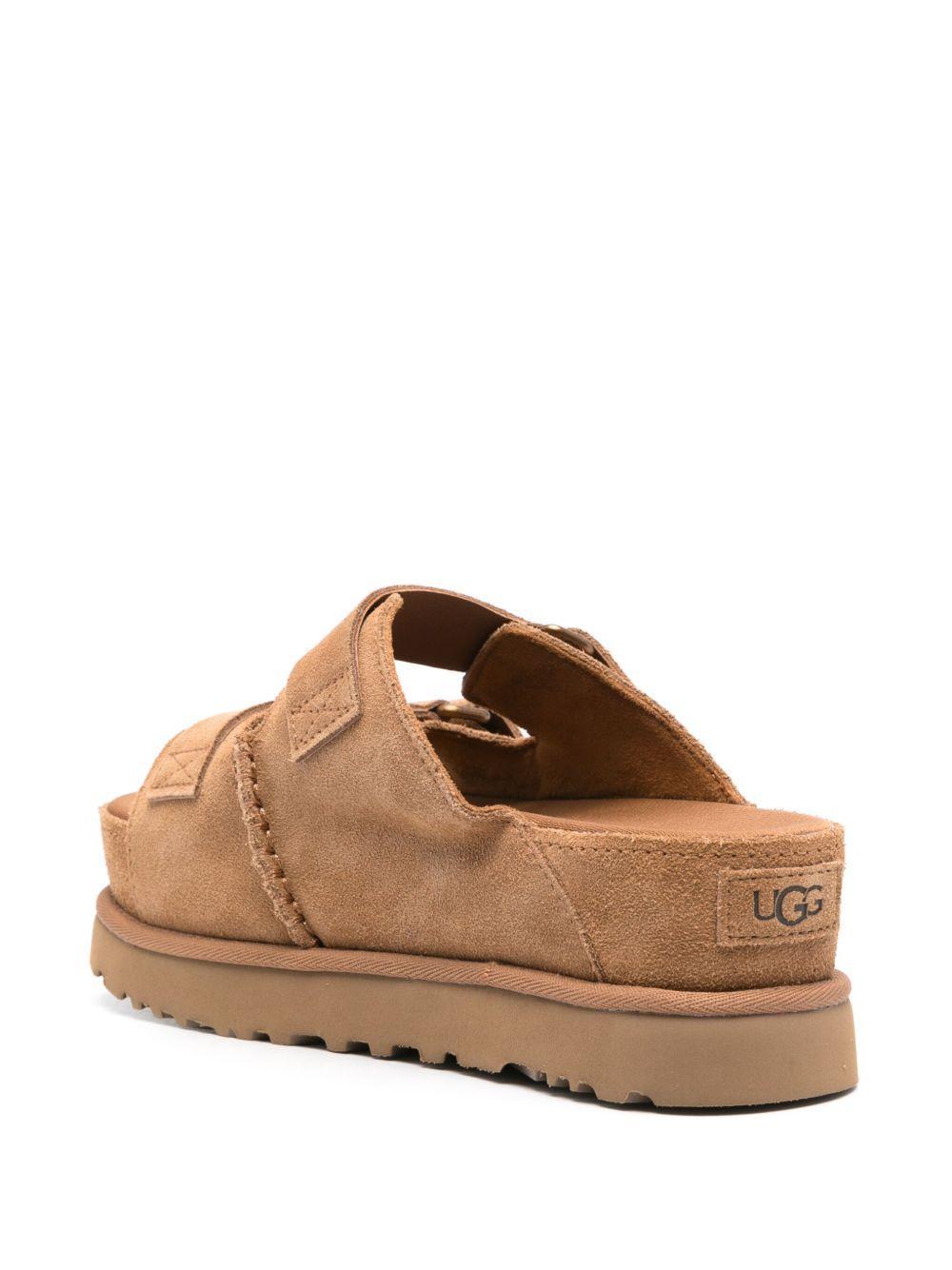 Goldenstar Hi suede slides Product Image
