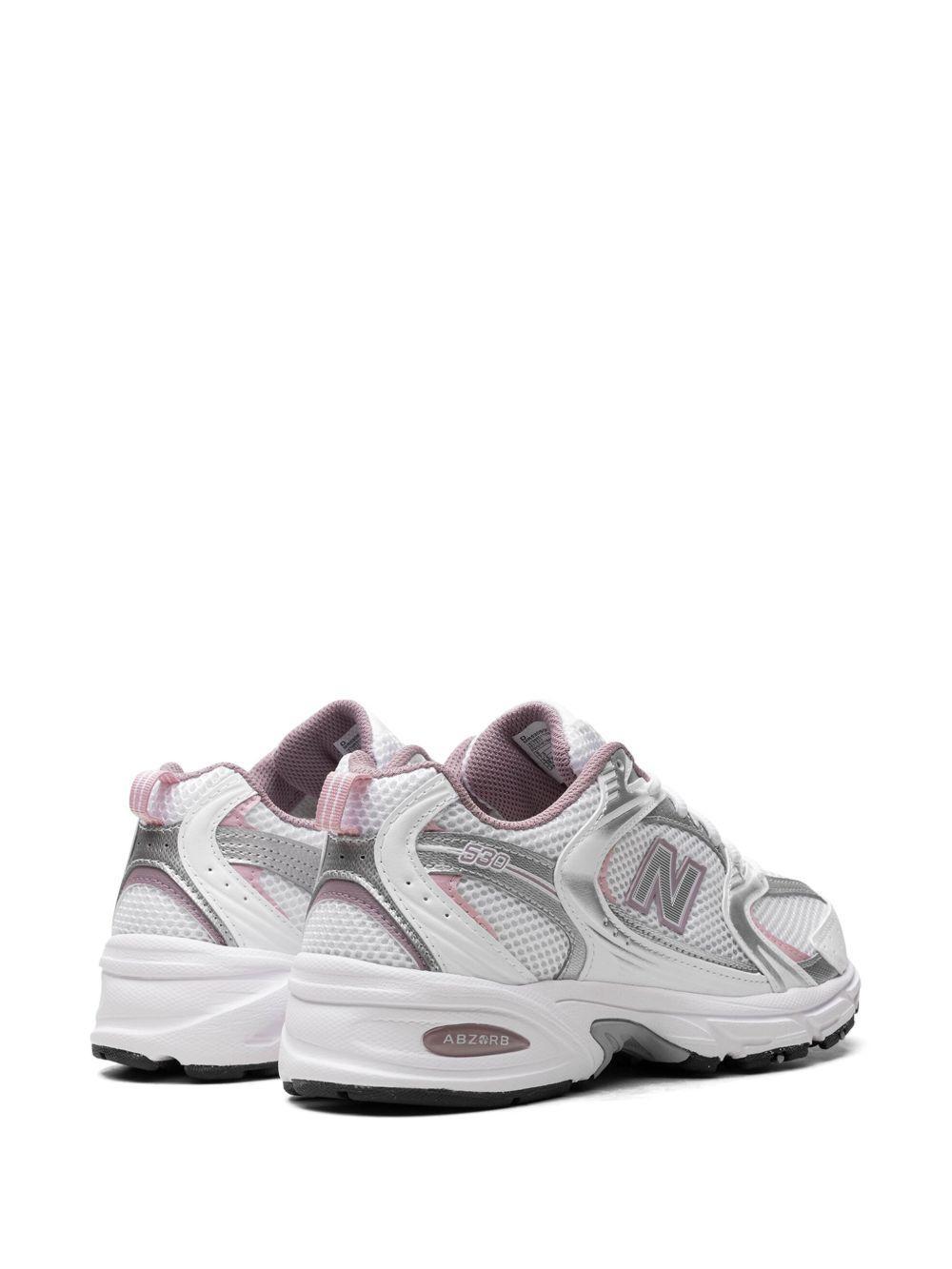 530 "White/Silver Metalic/Ice Wine/Mid Century Pin" sneakers Product Image