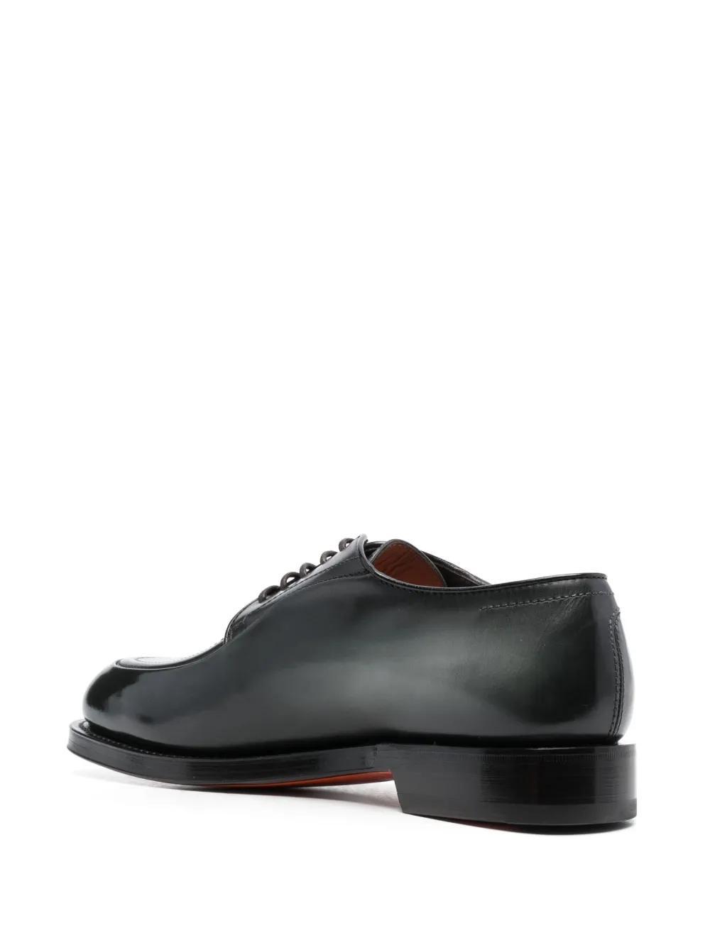 almond-toe leather derby shoes Product Image