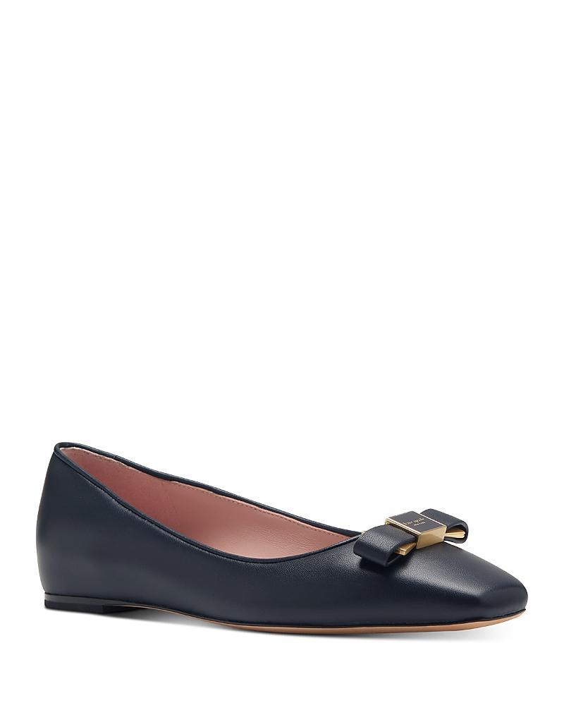Ferragamo Womens Joelle Denim Ballet Flats Product Image