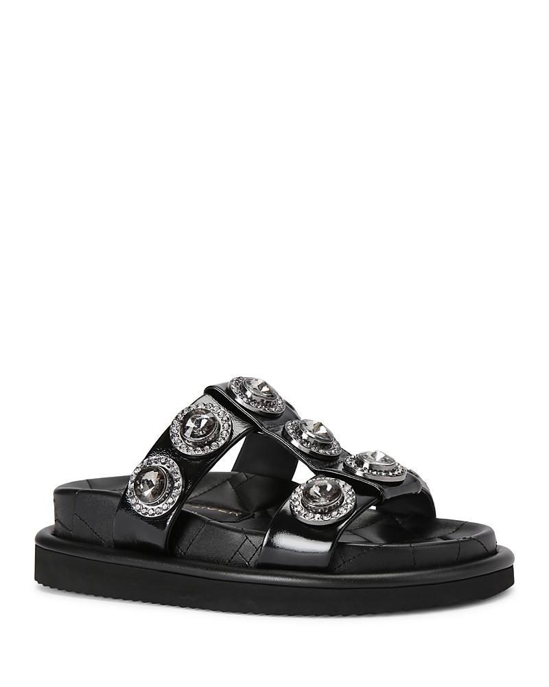 Kurt Geiger London Womens Orson Embellished Platform Slide Sandals Product Image