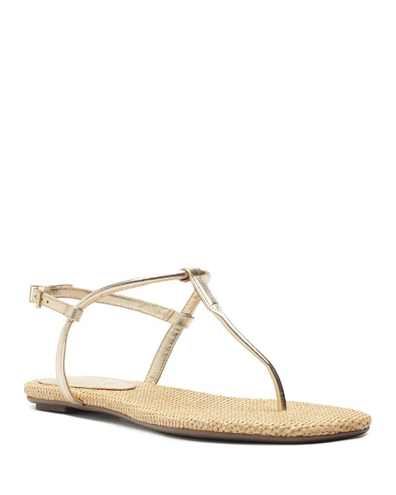 Schutz Womens Elsha Flat T Strap Sandals Product Image