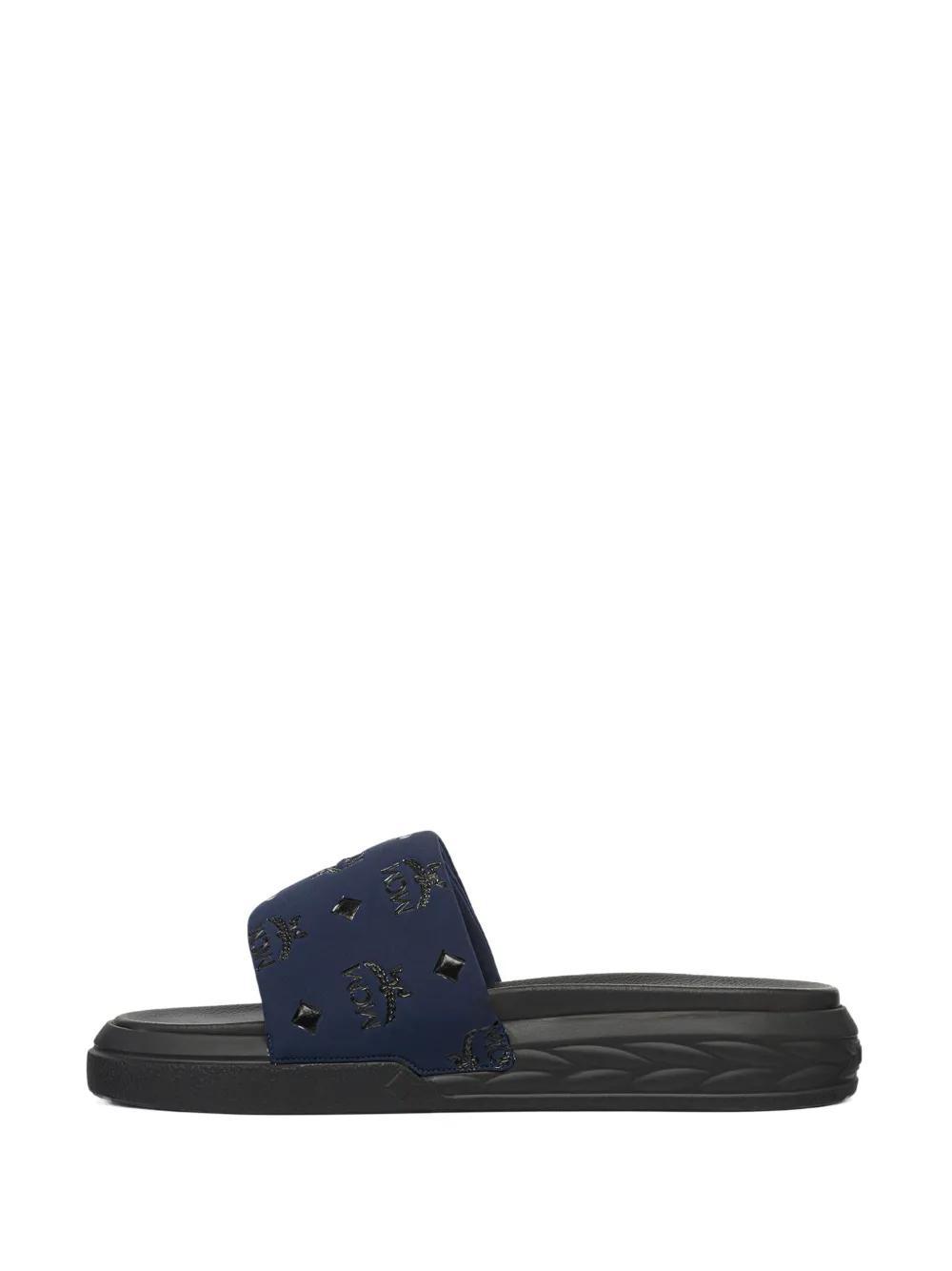 monogram-pattern slides Product Image