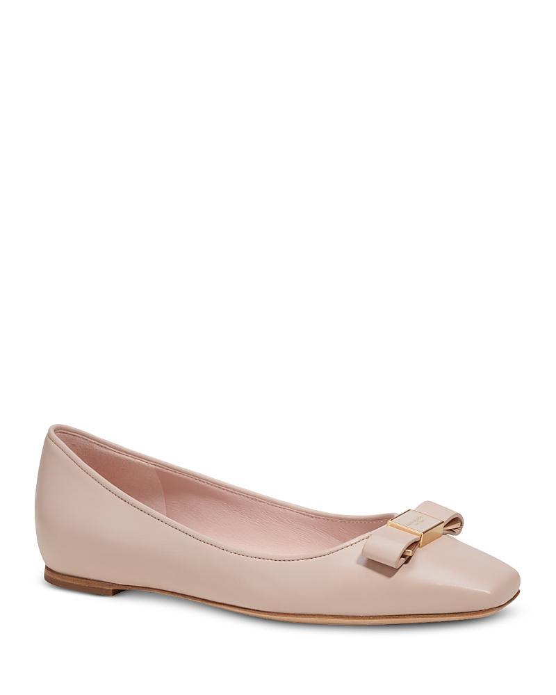 Ferragamo Womens Joelle Denim Ballet Flats Product Image