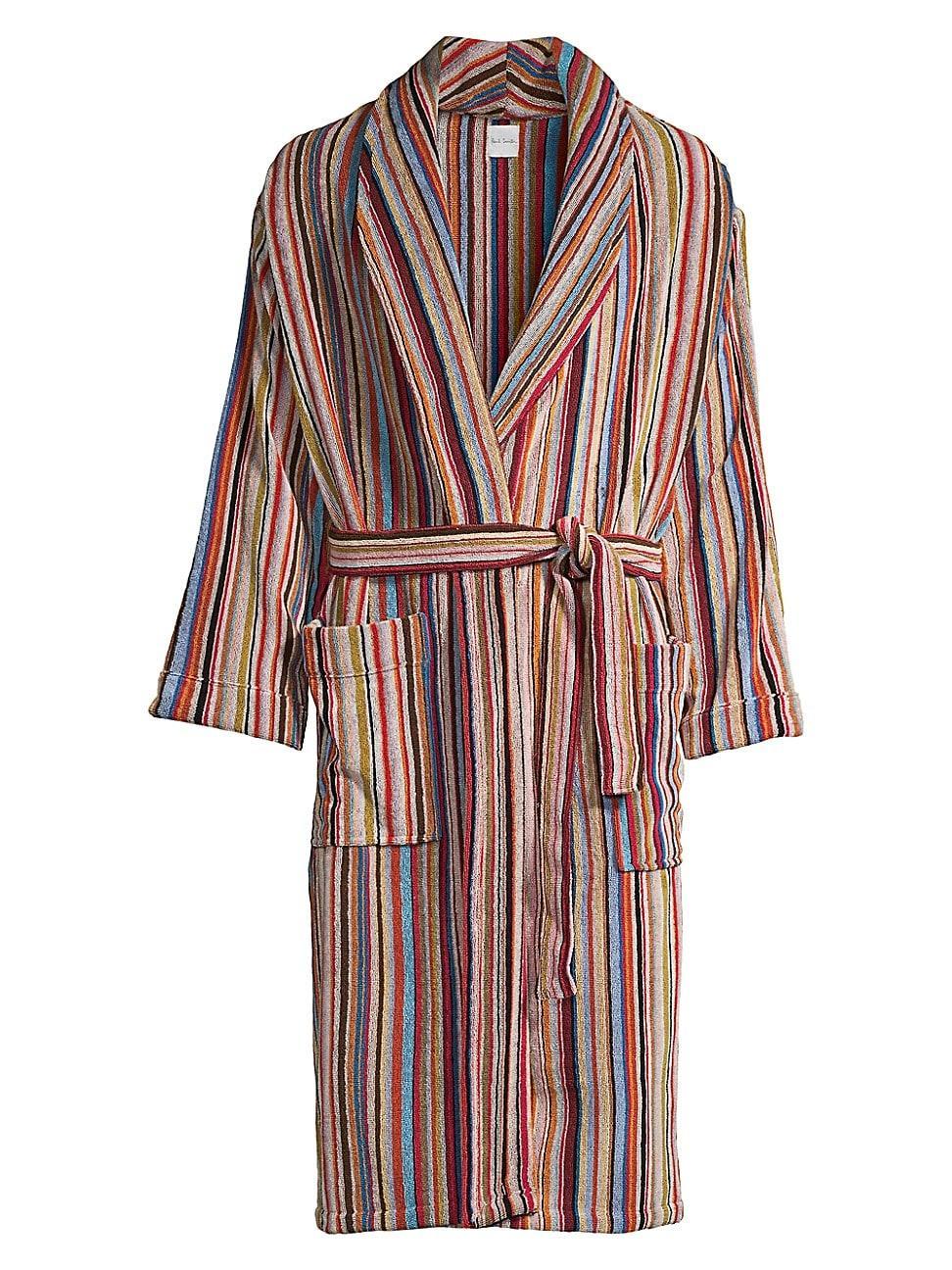 Mens Multi-Stripe Robe - Product Image