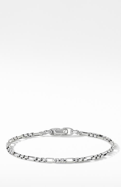 Mens Open Station Box Chain Bracelet Product Image