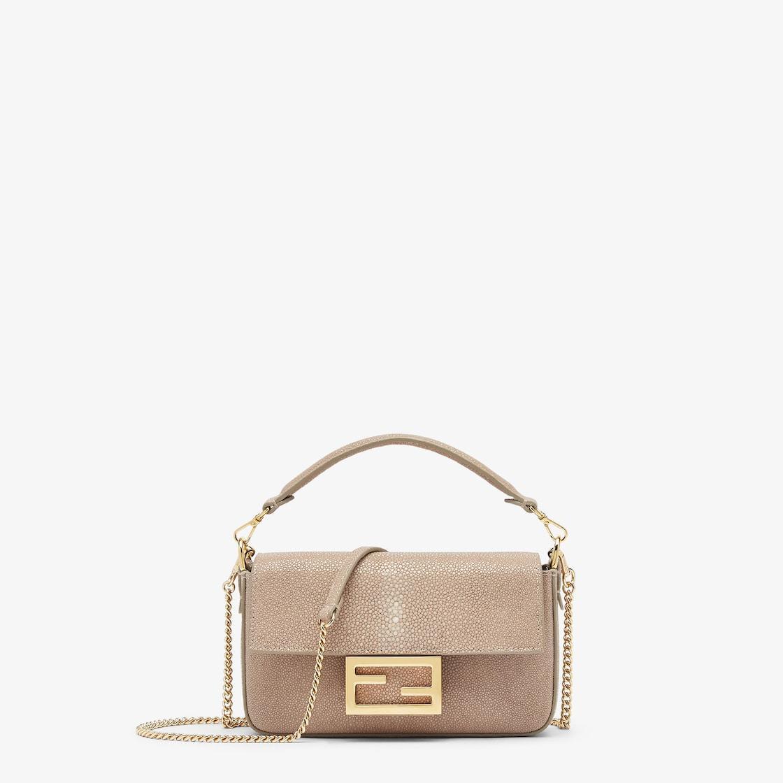 Baguette MiniDove gray stingray leather Product Image