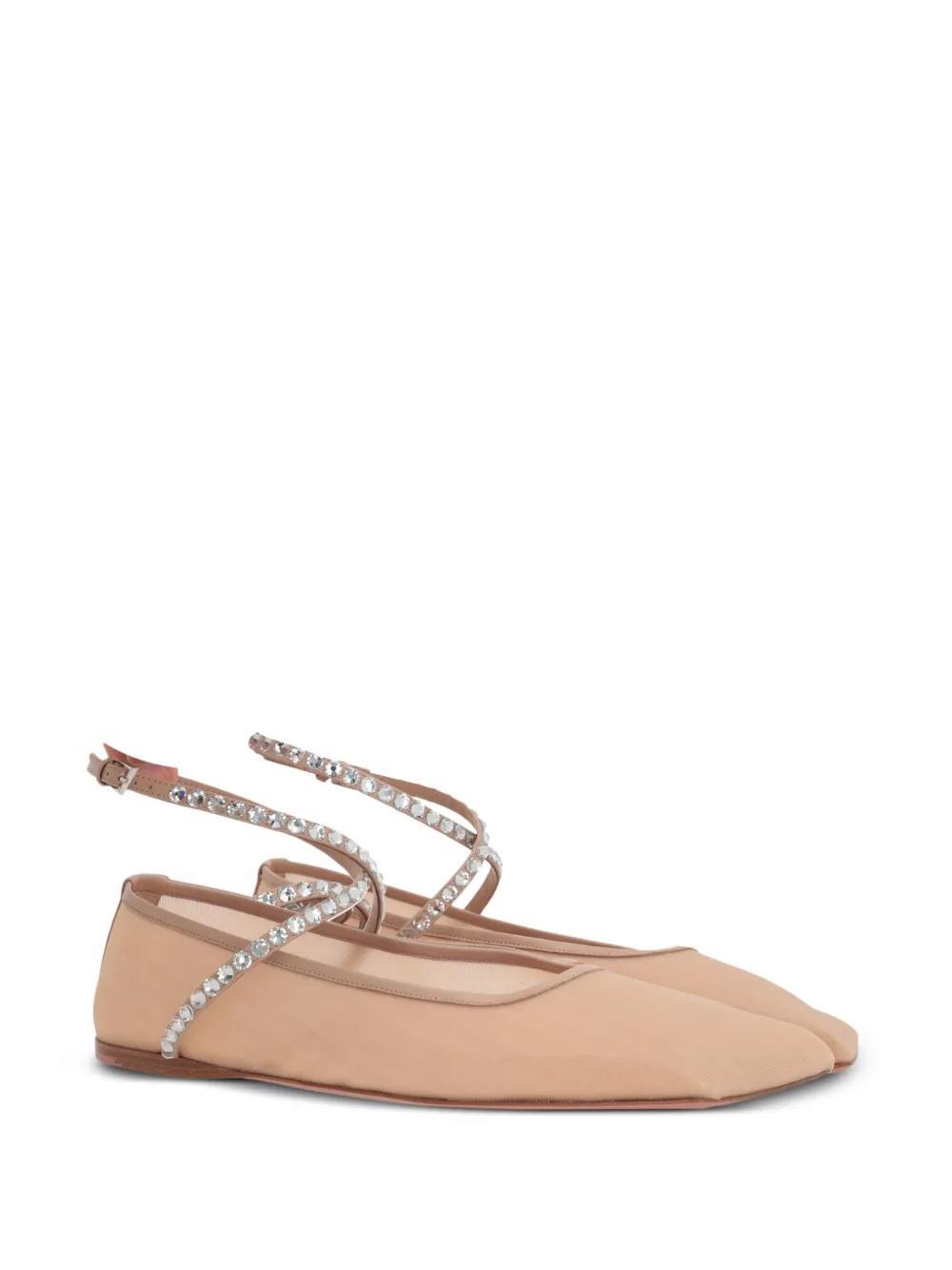 Ane crystal-embellished ballerina shoes Product Image