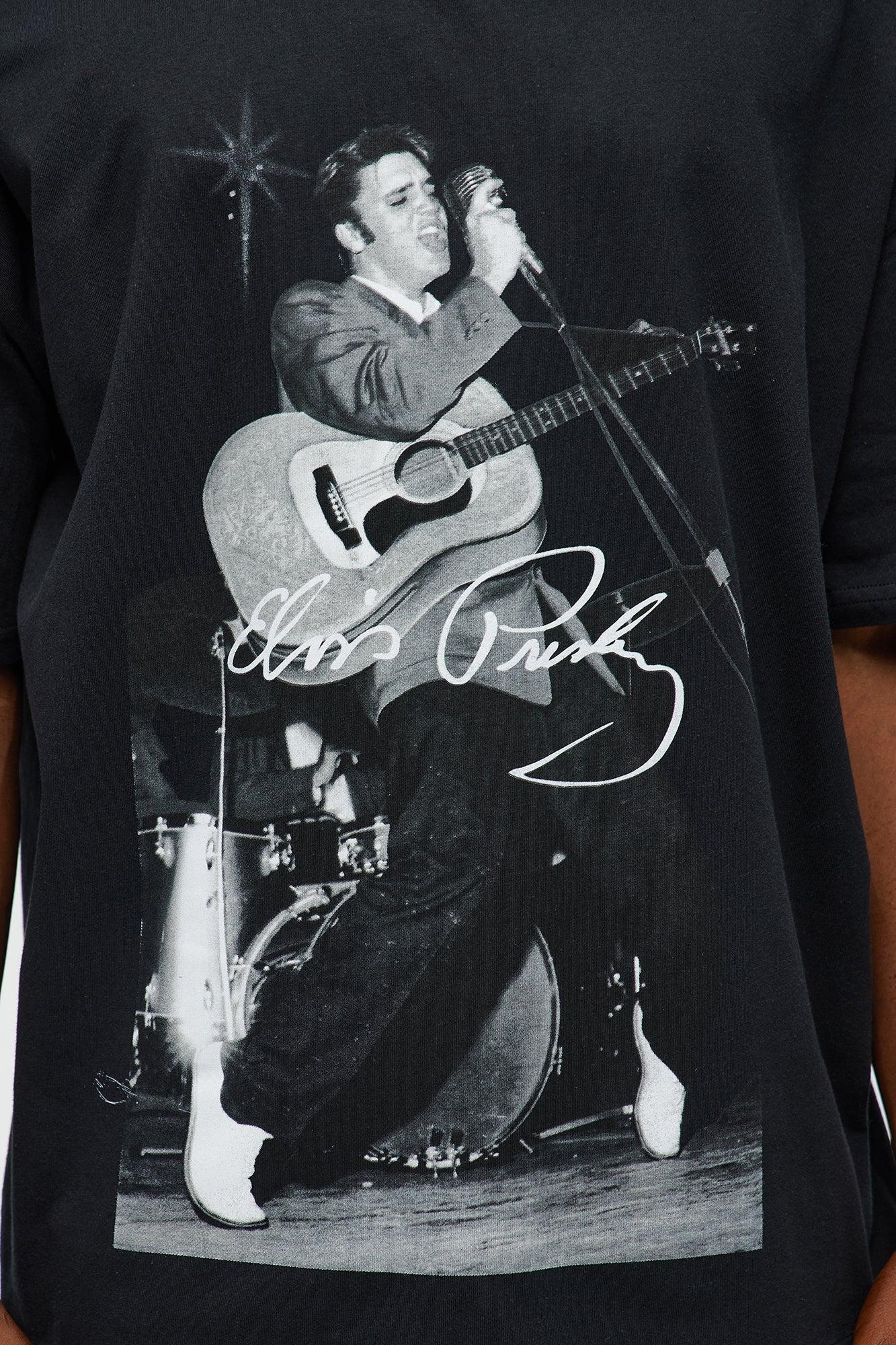 Elvis Concert Oversized Short Sleeve Tee - Black Product Image