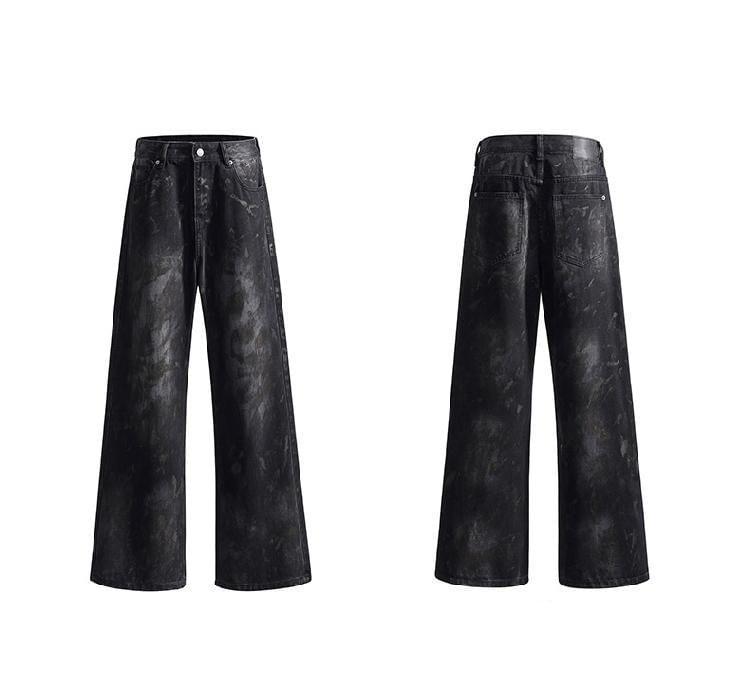 High-Waist Straight Leg Jeans Product Image
