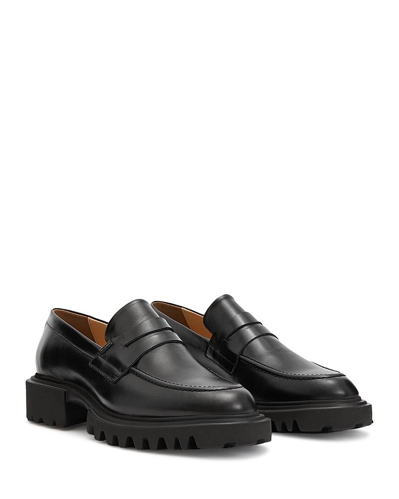 Allsaints Womens Lola Slip On Penny Loafer Flats Product Image