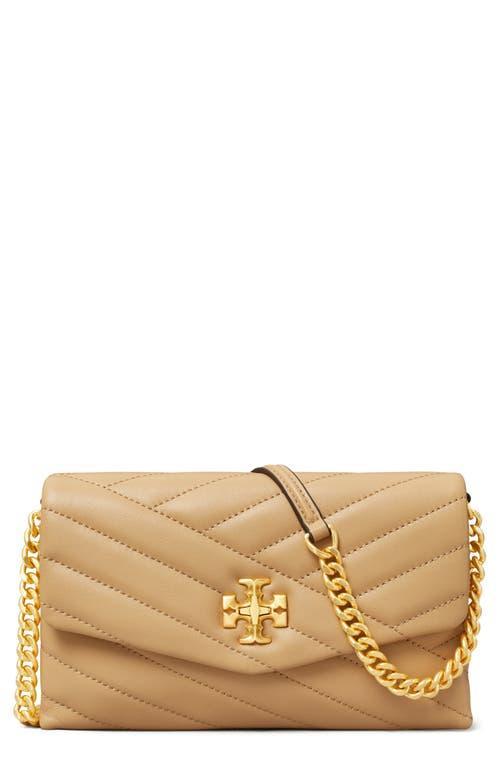 Womens Kira Chevron Leather Chain Wallet Product Image