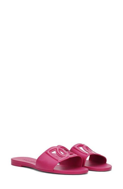 Dolce & Gabbana Womens Logo Pool Slide Sandals Product Image