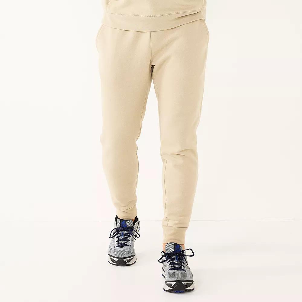 Men's Tek Gear® Ultra Soft Fleece Joggers, Size: Large, Nolan Beige Product Image