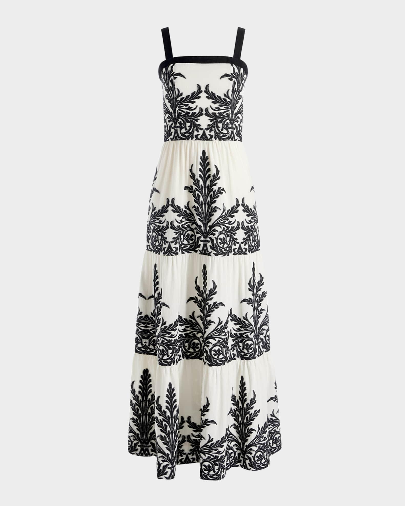 Saige Embroidered Tiered Maxi Dress Product Image