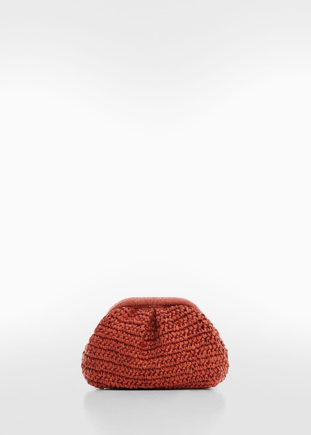 Mango Womens Natural Fiber Clutch Bag Product Image
